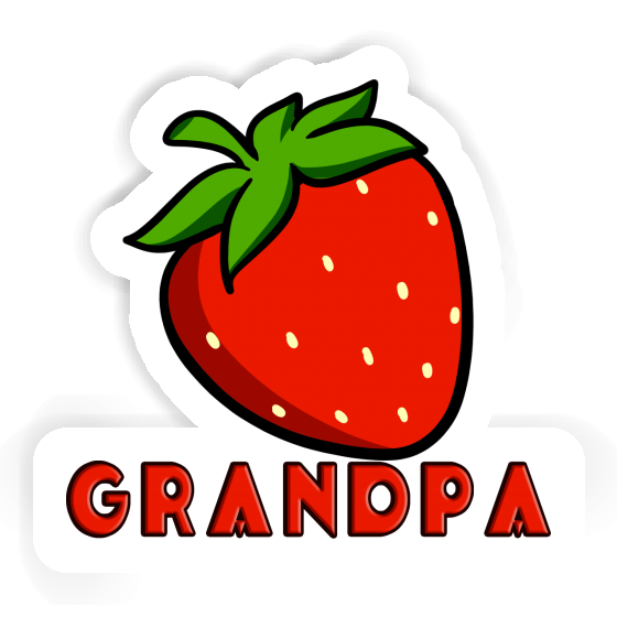 Fraise Autocollant Grandpa Laptop Image