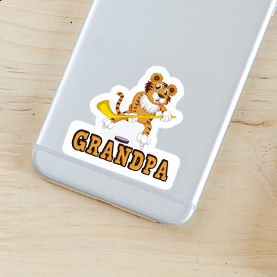 Autocollant Tigre Grandpa Gift package Image