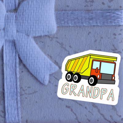 Sticker Dump Truck Grandpa Notebook Image