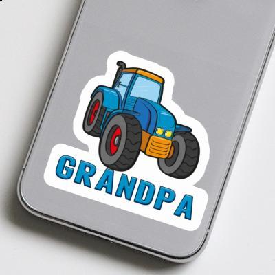 Grandpa Autocollant Tracteur Notebook Image