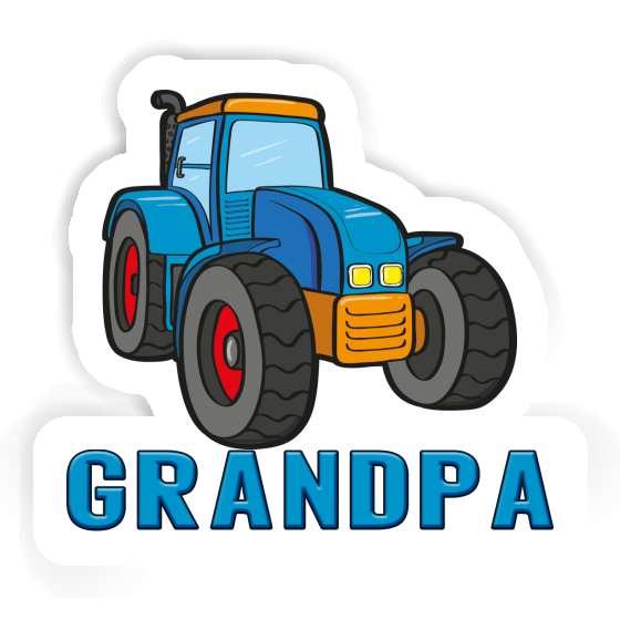 Grandpa Autocollant Tracteur Image