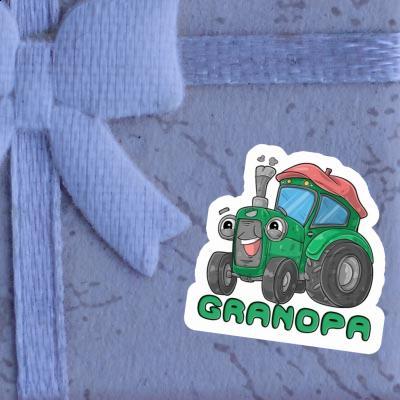 Autocollant Grandpa Tracteur Laptop Image