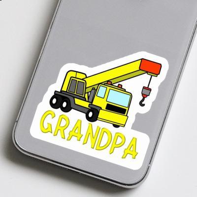 Grandpa Autocollant Grue automotrice Image