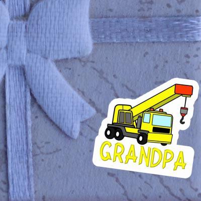 Grandpa Autocollant Grue automotrice Gift package Image