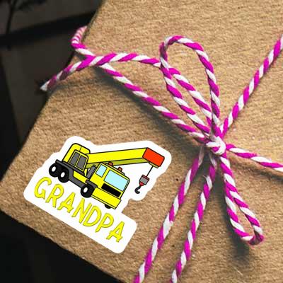 Vehicle Crane Sticker Grandpa Gift package Image