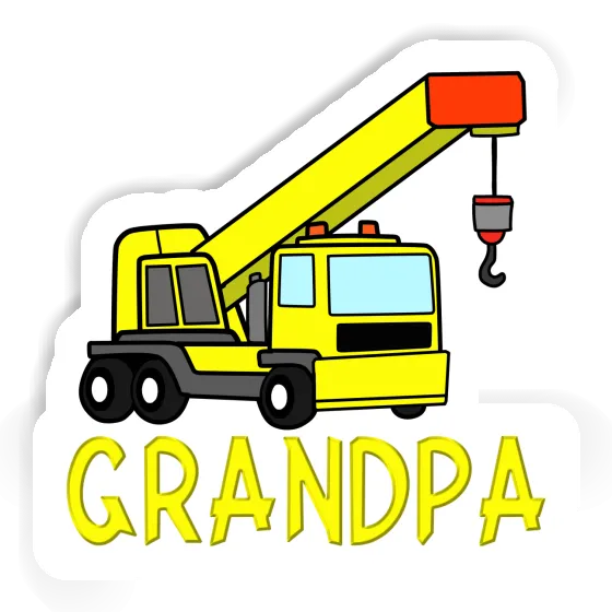 Grandpa Autocollant Grue automotrice Gift package Image