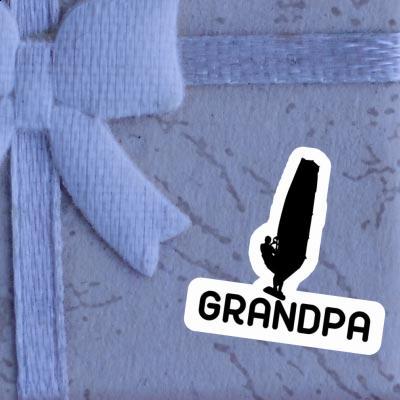 Windsurfer Aufkleber Grandpa Gift package Image