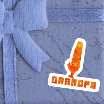 Windsurfer Autocollant Grandpa Gift package Image