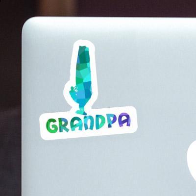 Sticker Windsurfer Grandpa Notebook Image