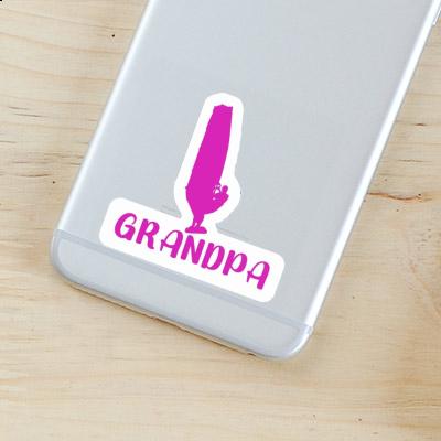 Sticker Grandpa Windsurfer Notebook Image