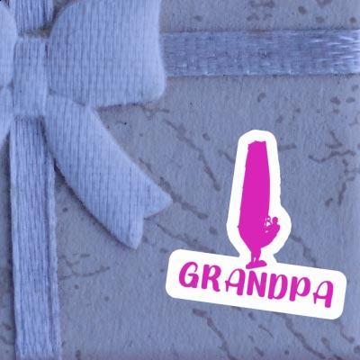 Sticker Grandpa Windsurfer Laptop Image