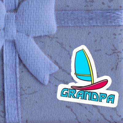 Grandpa Sticker Windsurf Board Laptop Image