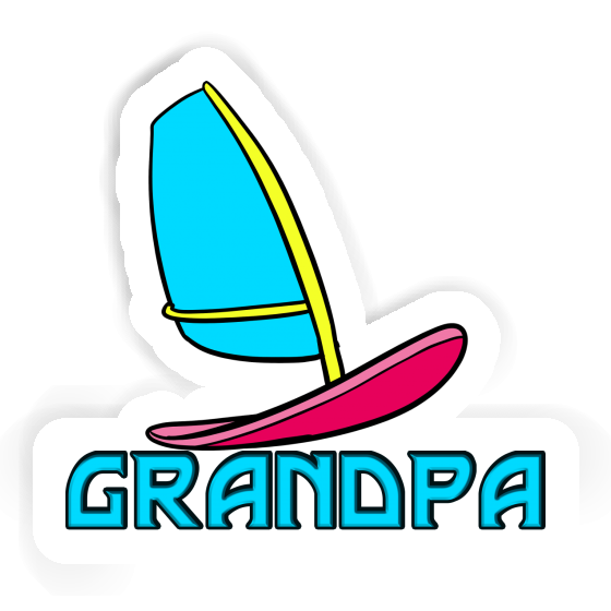 Grandpa Sticker Windsurf Board Notebook Image