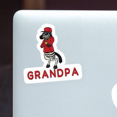 Grandpa Autocollant Zèbre Laptop Image