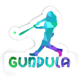 Sticker Baseballspieler Gundula Image