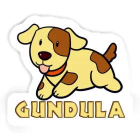 Autocollant Gundula Chien Image