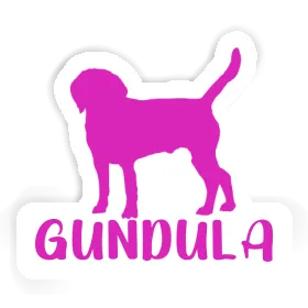 Gundula Autocollant Chien Image