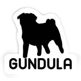 Mops Sticker Gundula Image