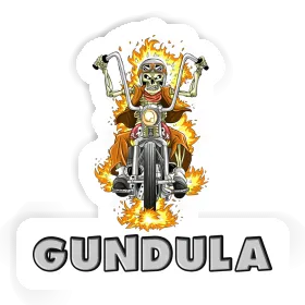 Gundula Sticker Motorradfahrer Image