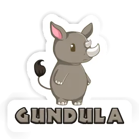 Rhino Sticker Gundula Image