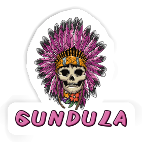 Sticker Gundula Lady Totenkopf Image