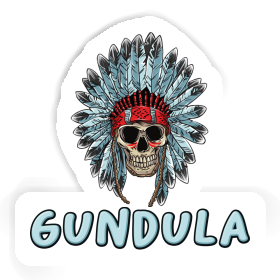 Sticker Totenkopf Gundula Image