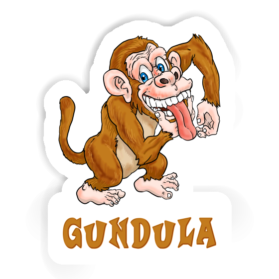 Sticker Gorilla Gundula Gift package Image