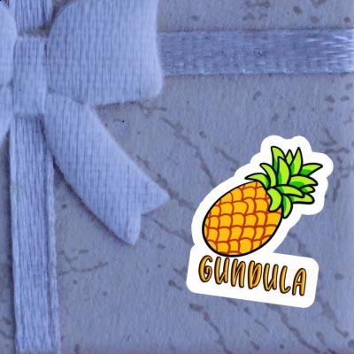 Gundula Autocollant Ananas Notebook Image