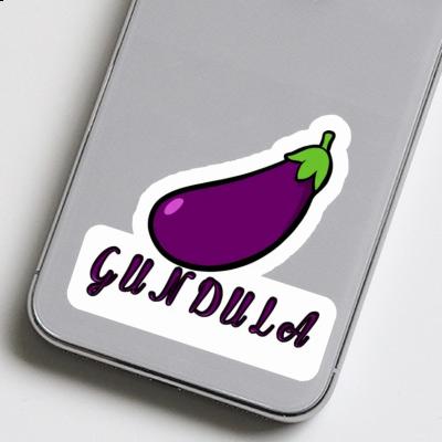 Sticker Gundula Aubergine Notebook Image