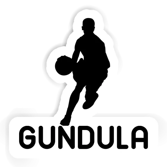 Sticker Basketball Player Gundula Notebook Image