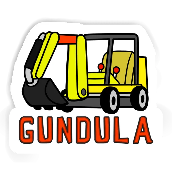 Mini-Excavator Sticker Gundula Gift package Image