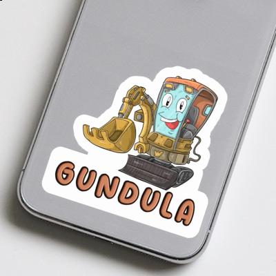 Gundula Sticker Excavator Image