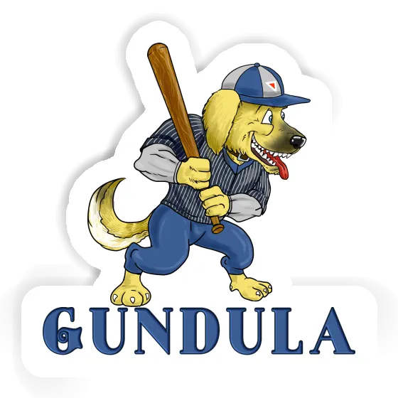 Sticker Baseball Dog Gundula Gift package Image