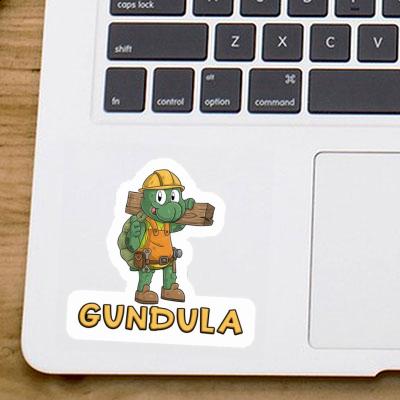 Sticker Bauarbeiter Gundula Gift package Image