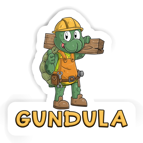 Construction worker Sticker Gundula Gift package Image