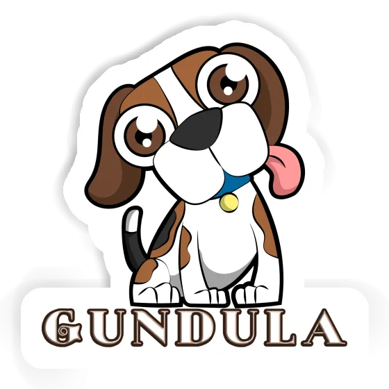 Beagle-Hund Autocollant Gundula Notebook Image