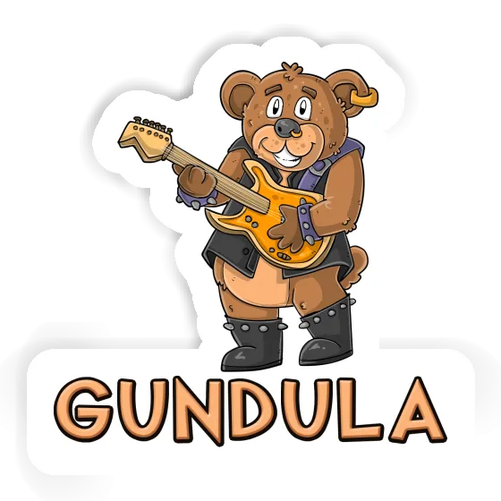 Sticker Gundula Guitarist Laptop Image