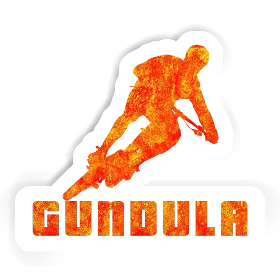 Gundula Sticker Biker Laptop Image