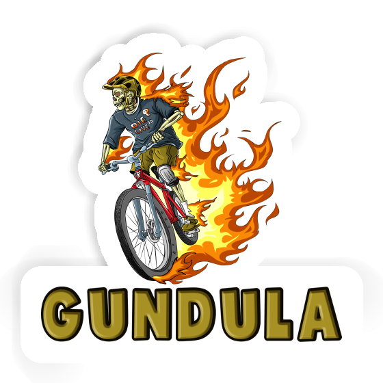 Sticker Mountainbiker Gundula Image