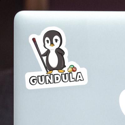 Sticker Billiards Player Gundula Laptop Image