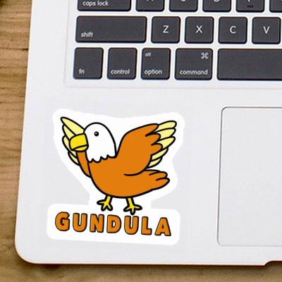 Gundula Autocollant Oiseau Laptop Image