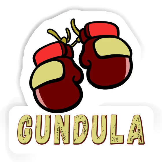 Sticker Gundula Boxhandschuh Notebook Image