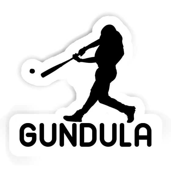 Aufkleber Gundula Baseballspieler Image