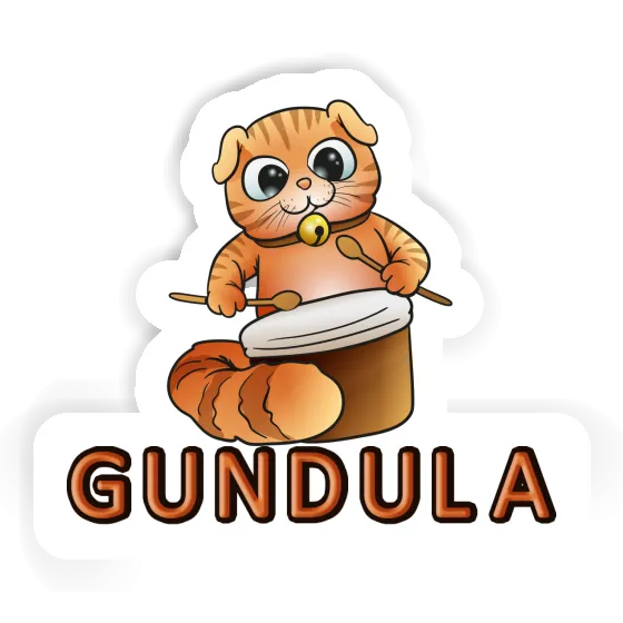 Sticker Gundula Drummer Gift package Image