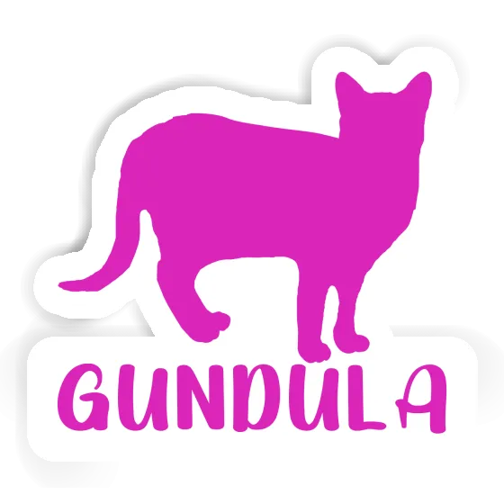 Cat Sticker Gundula Notebook Image