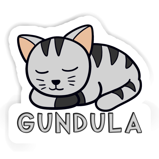 Sticker Gundula Cat Notebook Image