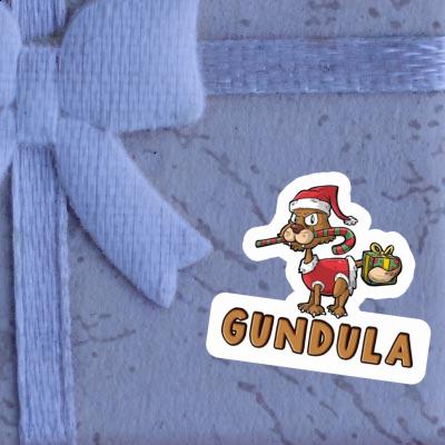 Christmas Cat Sticker Gundula Gift package Image