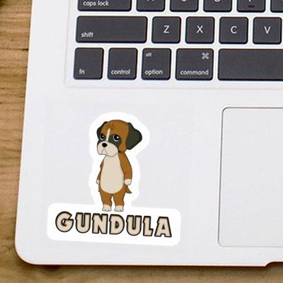 Sticker Gundula Deutscher Boxer Image