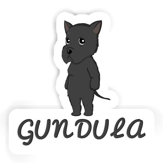 Sticker Gundula Giant Schnauzer Gift package Image