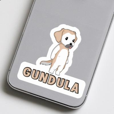 Gundula Sticker Golden Retriever Notebook Image